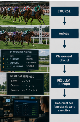 Le tiercé commence là où la course se termine