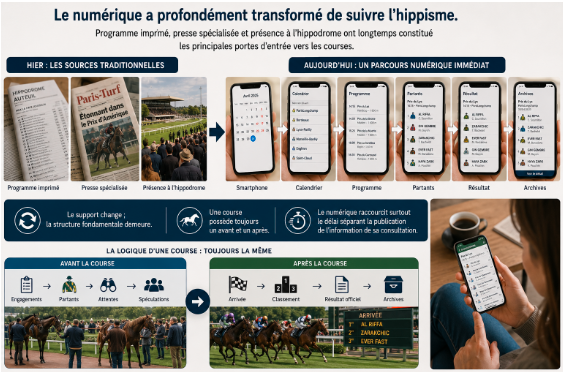 De la feuille imprimée à l’écran : la course a changé de support